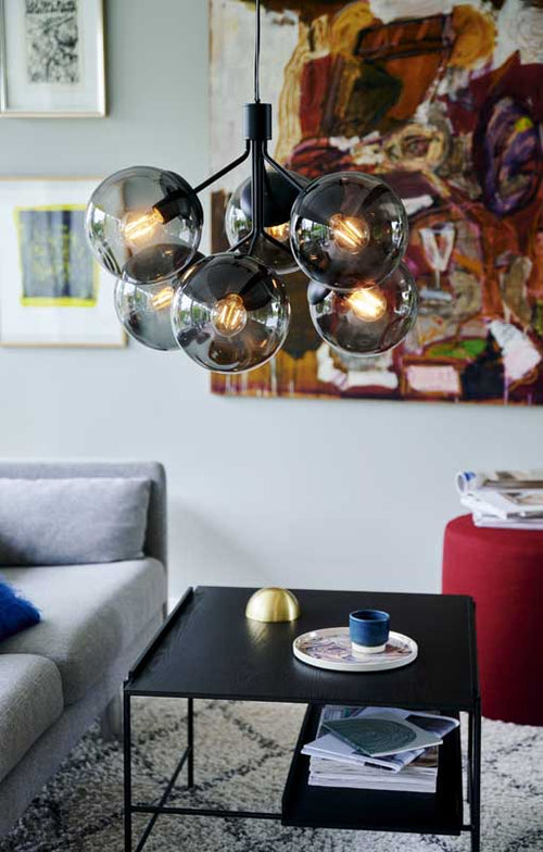 Nordlux Ivona Hanglamp - 6-lichts E27 - Zwart - vtwonen shop