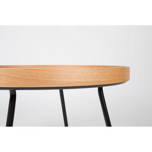 Zuiver Oak Tray Bijzettafel Rond 78 cm Eikenhout - Bruin - vtwonen shop