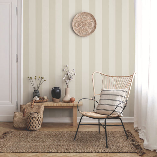 Sanders & Sanders behang strepen beige - 53 cm x 10.05 m - 640686
