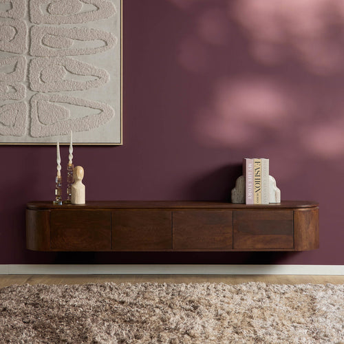 Starfurn Tv-meubel Excellent - Bruin Hout - 200x35x30cm