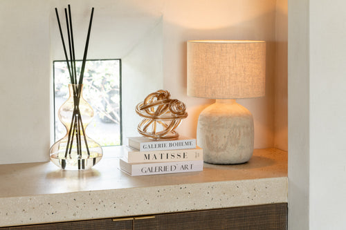 J-Line lamp Mia - keramiek/terracotta - beige - small