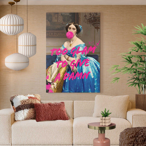 Reinders Glam Giving glasschilderij -  meerkleurig/multi color - hobbyruimte - 116x78cm