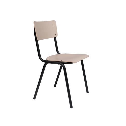 Zuiver Back To School Eetkamerstoelen/ Kantinestoelen/ Schoolstoelen Mat Beige - Set van 4 - vtwonen shop