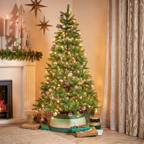 Black Box Trees Nagoya Kunstkerstboom met Verlichting - Kunst Kerstboom H180 x Ø108 cm - Groen