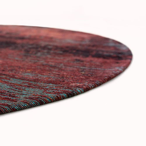 Louis De Poortere vloerkleed Nassau Red - rood - 140x140cm - vtwonen shop