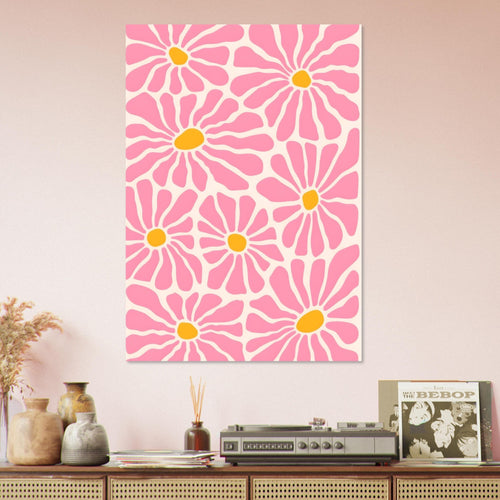 Artfulprints  Matisse - Pink flowers   poster A4 21x29.7 cm