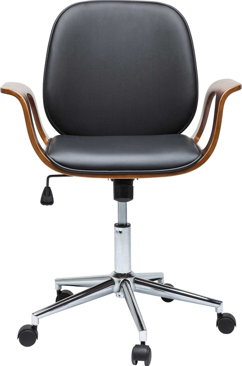 Kare Design Draaibare Bureaustoel Patron walnoot - vtwonen shop