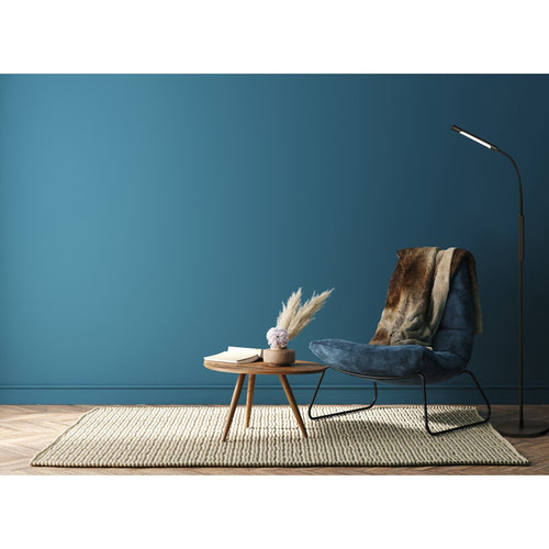 Searchlight Plume Oplaadbare Led Vloerlamp Zwart
