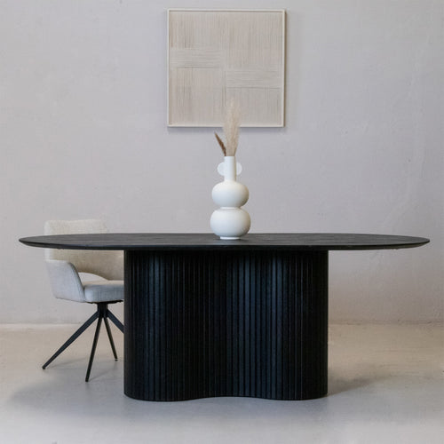 Giga Meubel Eettafel Ava - Ovaal - Mangohout - 200cm