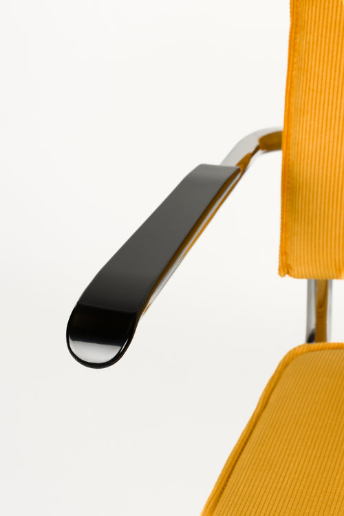 Zuiver Ridge Rib Armstoel Geel - Set van 2 - vtwonen shop