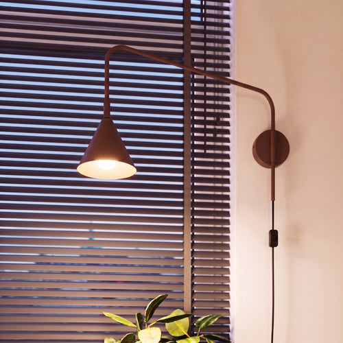 Sollux Lighting Wandlamp NOX bruin - 14x61x30cm