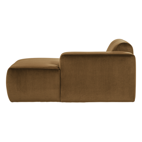 WOOOD chaise longue bank rechts Mojo Base - Velvet - H.geel - 74x112x162