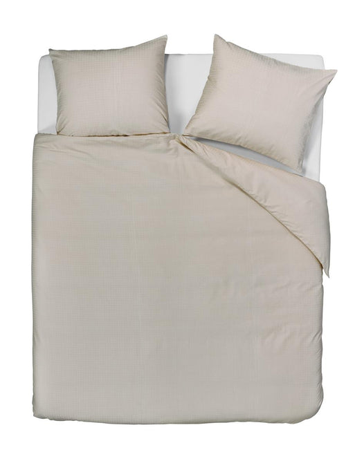 Beddinghouse Jula dekbedovertrek - Effen - Tweepersoons - 200x200/220 - Sand - vtwonen shop
