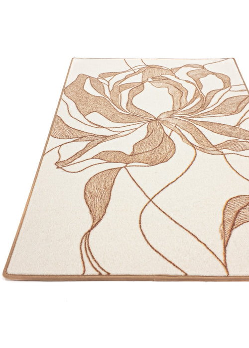 Vloerkleed MOMO rugs x NOŪRA studios - Bloom Beige/ terra 300x400 cm