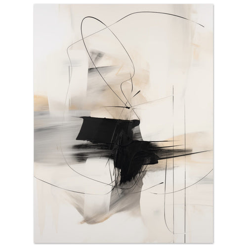 Artfulprints  Abstract - Chique brush 9   poster 30x40 cm