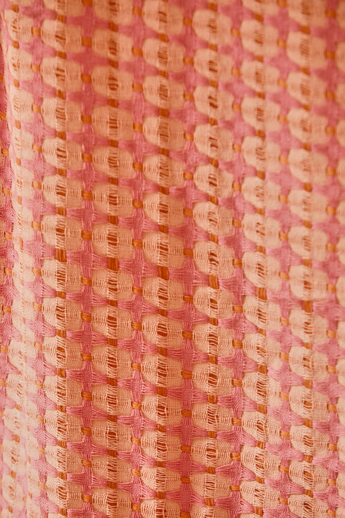 Calma House Strandhanddoek Jan - Roze - 100x180