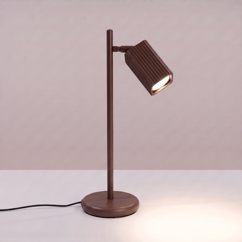 Sollux Lighting Tafellamp RAYO bruin - 14,5x14,5x43cm