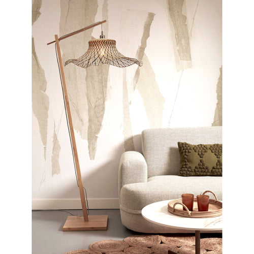 GOOD&MOJO vloerlamp Ibiza - bruin - Ø65cm - vtwonen shop