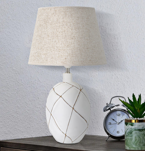 Mauro Ferretti tafellamp - Ø 35x60 cm - wit/beige