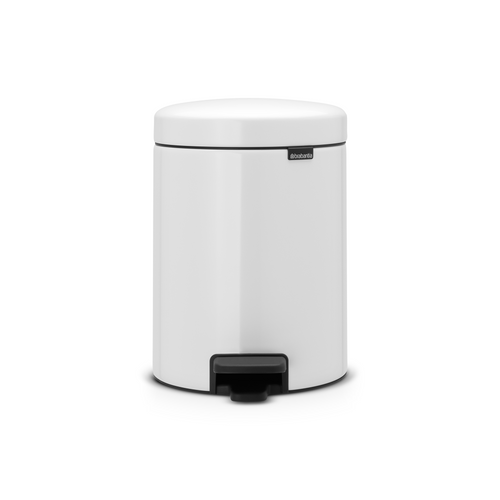 Brabantia NewIcon Pedaalemmer, 5 liter, kunststof binnenemmer - White