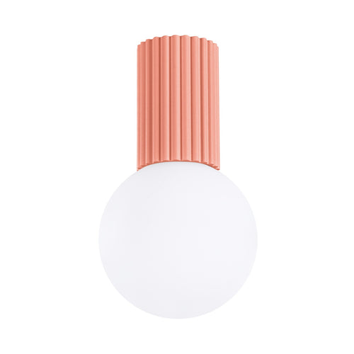 Sollux Lighting Plafondlamp HALO perzik IP44 - 12x12x21cm