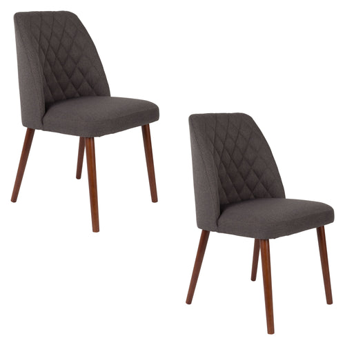 Housecraft Living Conway Eetkamerstoelen Donkergrijs - Set van 2 - vtwonen shop