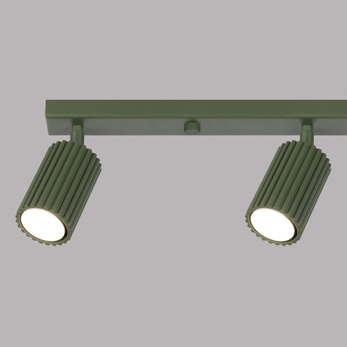 Sollux Lighting Plafondlamp KARBON 4L olijfgroen - 81x6,5x16,5cm
