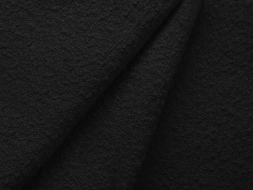 Cosmopolitan Design Converteerbare hoekbank rechts met opbergdoos Kyoto 4-zits, boucle, zwart - 145x241x88cm