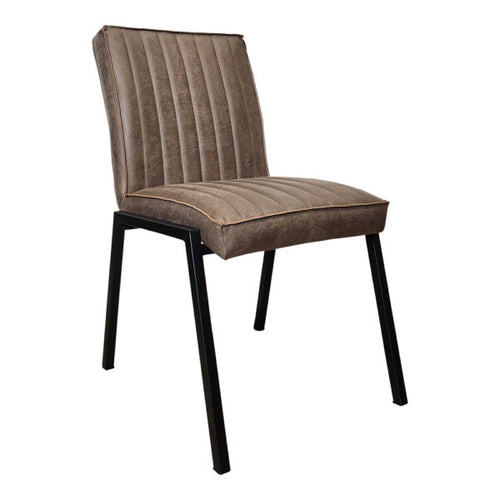 StarFurn Eetkamerstoel Tivoli - Bruin - 52x65x88cm - Set van 2