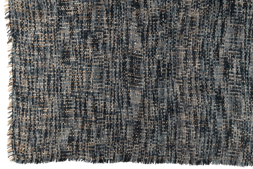 J-Line plaid Tweed - katoen - blauw/wit - 180 x 130 cm - vtwonen shop