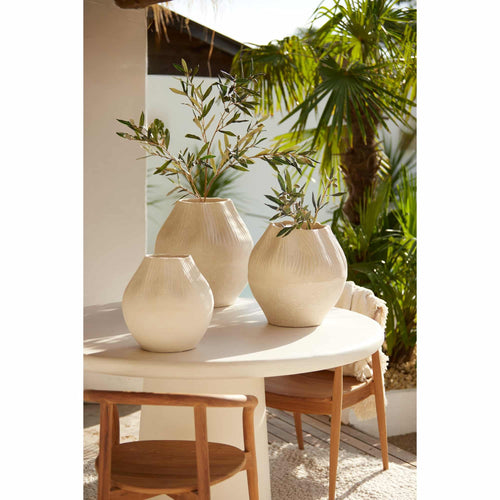 Light & Living bloempot Acda - wit - Ø30.5cm