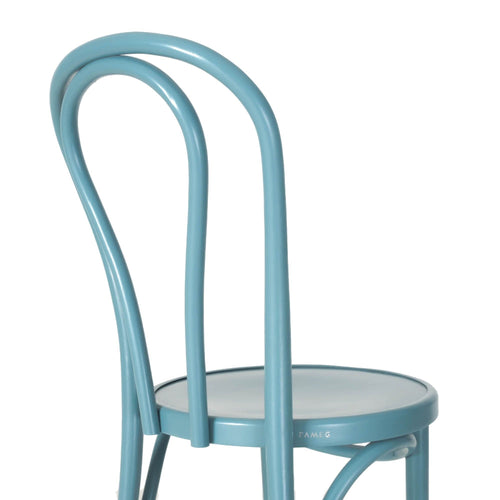 Fameg Vienna Thonet No.14 Houten Bistrostoel Blauw - vtwonen shop