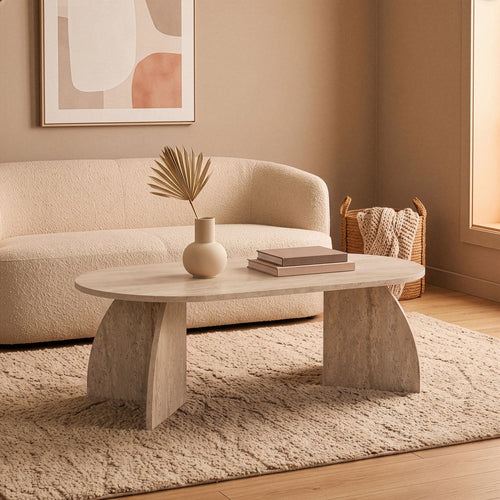 Calicosy - SELENE Salontafel - Licht hout - 120x60x40 cm