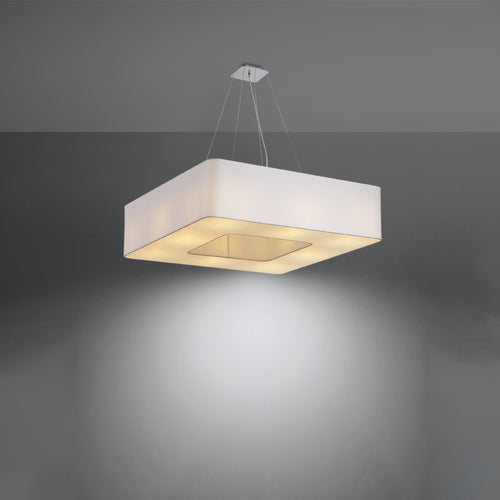 Sollux Lighting Kroonluchter URANO 80 wit - 80x80x112cm