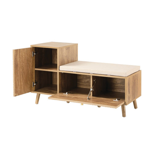 Calicosy - Schoenenbank EDEN - Licht hout 101x39x59 cm