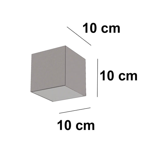 Artdelight wandlamp Gymm - 1 lichts - 10  x 10   cm - champagne