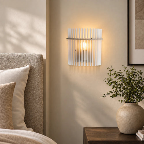 Searchlight wandlamp Swizzle - 1 lichts - 12.5  x 26   cm - beige