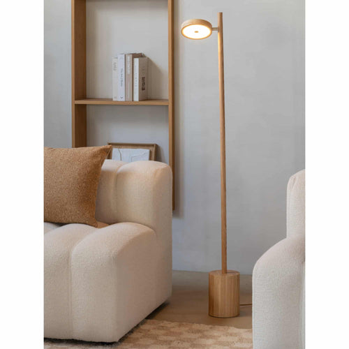 GOOD&MOJO vloerlamp Okinawa - naturel - Ø20cm
