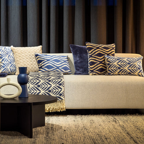 ALEXA | sierkussen 30x50 cm | Insignia Blue | blauw | Hoii | met duurzame kussenvulling