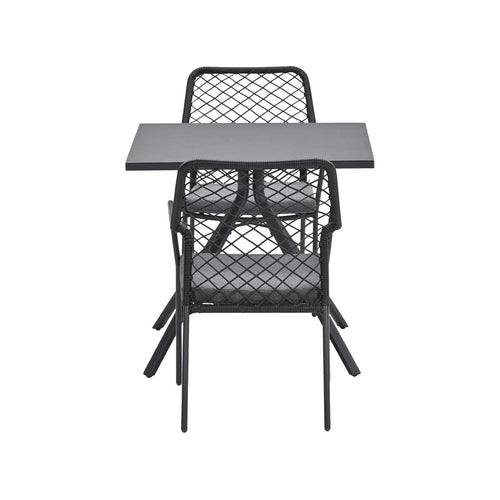 Garden Impressions tuinset Ross - Rimini - zwart - 80x80 cm - 3-delig