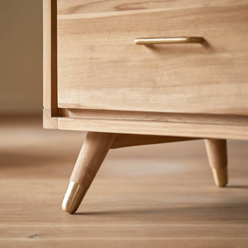 Tikamoon Kindercommode van massief teakhout - Naturel - vtwonen shop