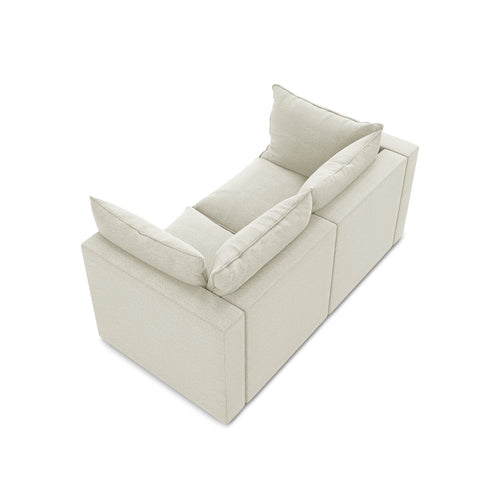 LaMiaSofa Tweezits modulaire bank Ravenna - bouclé - zand - 180x90x77