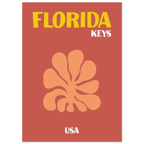 Artfulprints  USA - Florida Keys   poster 50x70 cm - vtwonen shop