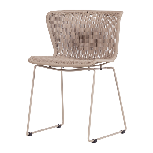 WOOOD tuinstoelen Wings - Zand - Kunststof - 78x55x54 - Set van 2