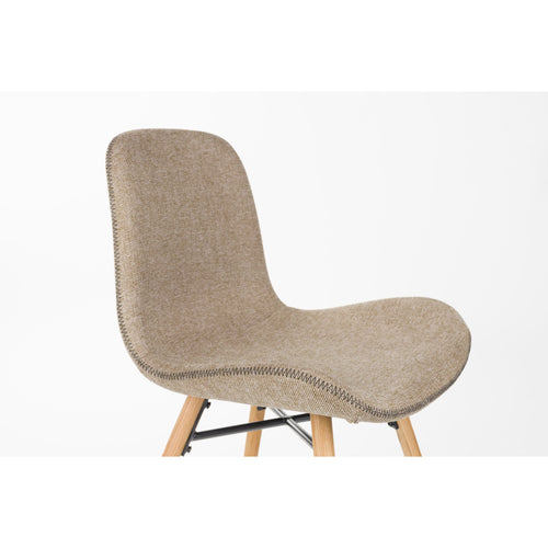Housecraft Living Lester Eetkamerstoelen Houten poten Bruin - Set van 2 - vtwonen shop