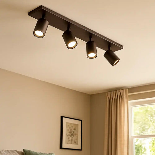 Highlight spot Mila - 4 lichts - 90  x 15   cm - bruin - vtwonen shop