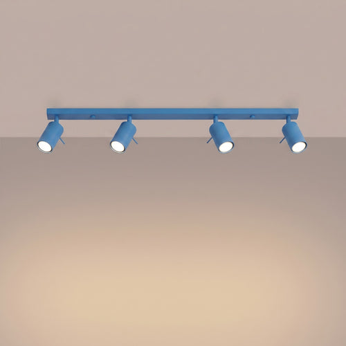 Sollux Lighting Plafondlamp RING 4L azuur - 80x6x16cm