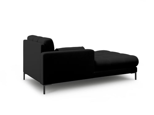 Cosmopolitan Design linker meridiaan Bali structurele stof, zwart - 185x102x75cm