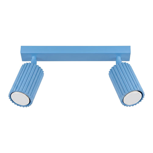 Sollux Lighting Plafondlamp KARBON 2 lichtblauw - 30x6,5x16,5cm