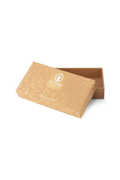 Pip Studio Manicureset Flora Bangalore Mini Dames - Zand - 15x2x7,5 cm